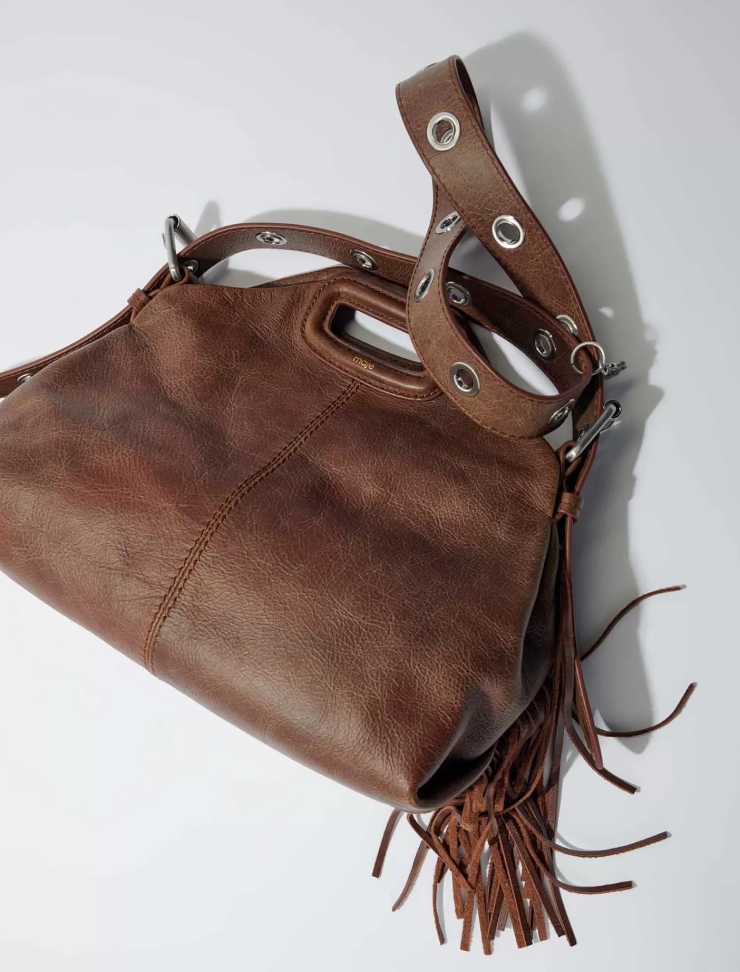 Women Maje Miss M Bag In Vintage Leather